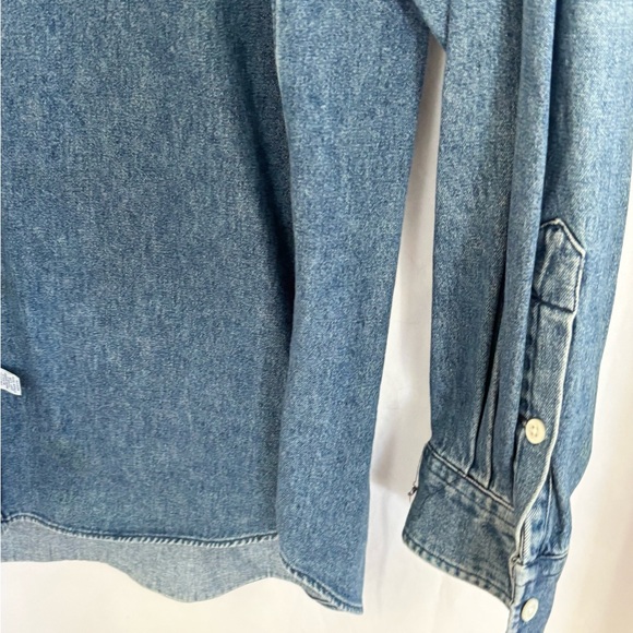 Ralph Lauren Blue Denim Casual button down Shirt LARGE - Picture 2 of 9